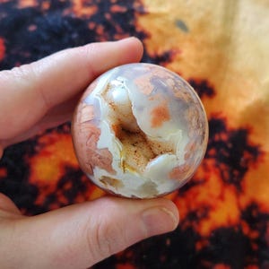 Esfera de ágata de algodón de azúcar