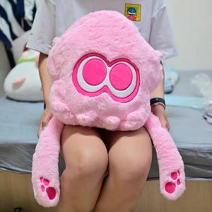 Sac de poupée en peluche Splatoons, sac à dos d'école kawaii, cadeau pour elle