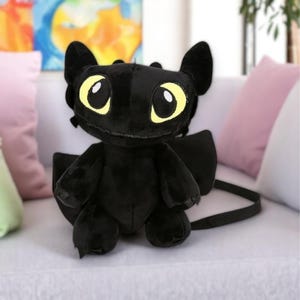 Drachen Ohnezahn Plüsch Kleine Puppe Tasche, Anime Ohnezahn Tasche, Geschenk für sie
