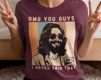 T-shirt Jésus drôle : humour chrétien rétro sarcastique