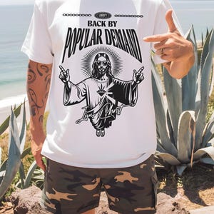 Funny Jesus Shirt Unisex Tee, Sarcastic Christian Humor Clothing, Retro Y2K Streetwear, Faith Apparel, Christian Tee, Humorous Jesus Gift
