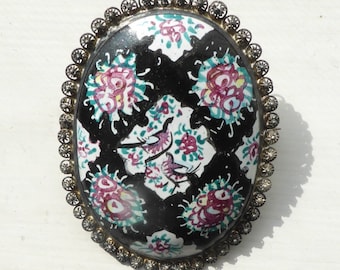 Hand painted Persian style Brooch