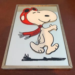 スヌーピー ヴィンテージ ミラー ウォールデコ Snoopy Wall Mirror - Etsy
