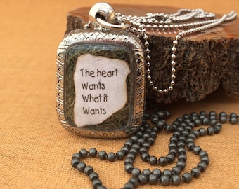 The Heart Wants What it Wants, Selena Gomez, Quote Locket