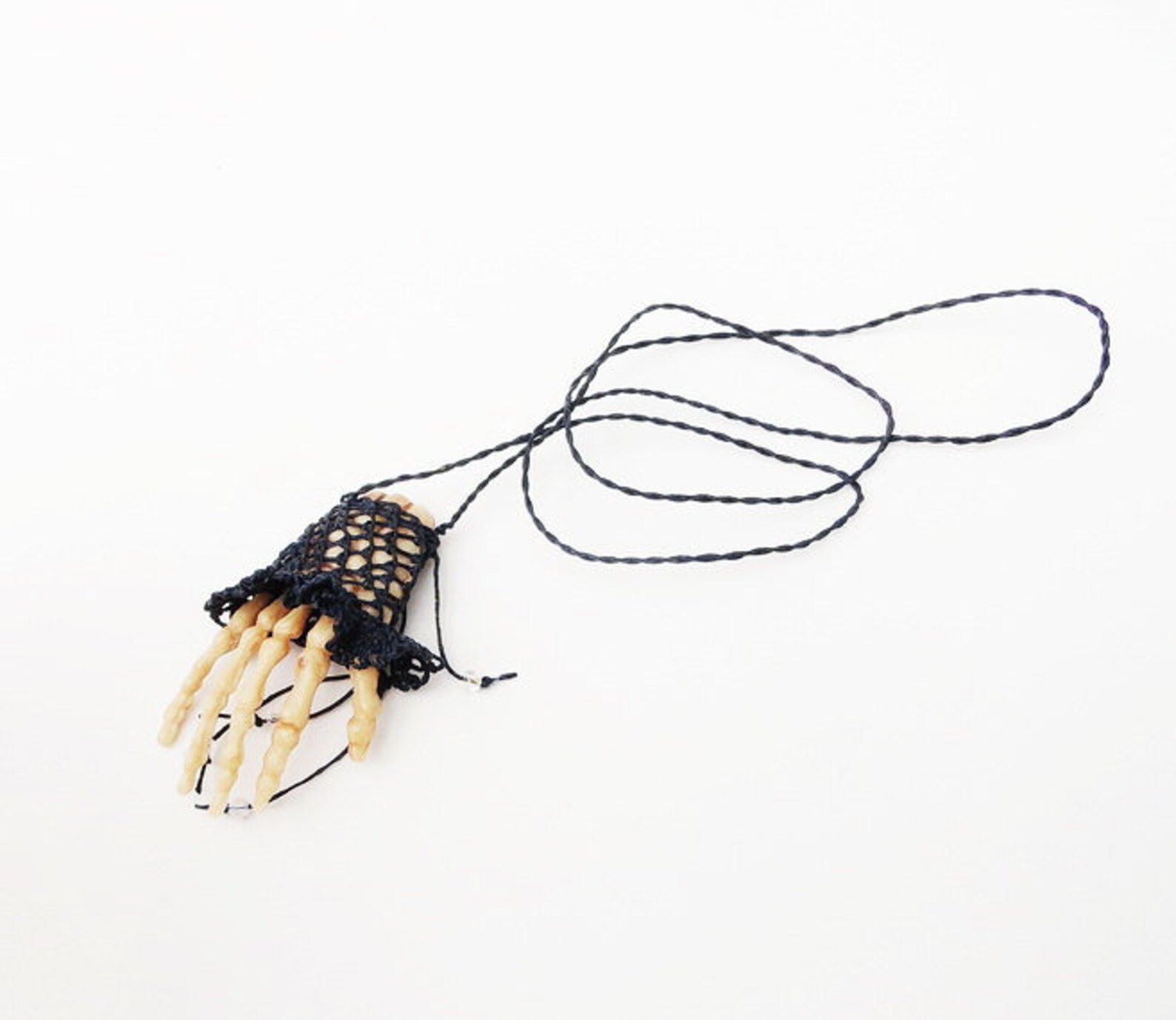 Severed Hand Necklace Beige main image 0