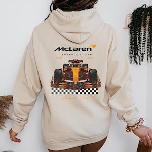 Mclaren 2025 Formel Eins Hoodie Schwere Mischung Unisex Sweatshirt F1 Lando Norris Oscar Piastri Geschenkfahrer Inspiriert Ästhetische Rennsportkleidung