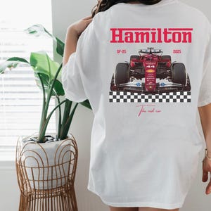 Lewis Hamilton Ferrari 2025 comfortable Unisex Tshirt Formula One F1 Tee Gift of Charles Leclerc Racing Shirt Inspired Aesthetic Clothing