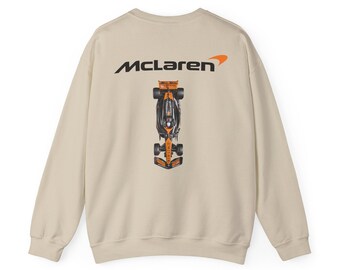 Mclaren 2024 Formula One Crewneck Unisex Sweatshirt Heavy Blend™ Sweatshirt Gift F1 Lando Norris Oscar Piastri F1 Inspired Racing Clothing