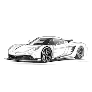 Sport Car Clipart Sport Car Png White Jpg Racing Car, Watercolor Sport Car Clipart, High Quality JPG, Clipart, Junk Journal Digital Download