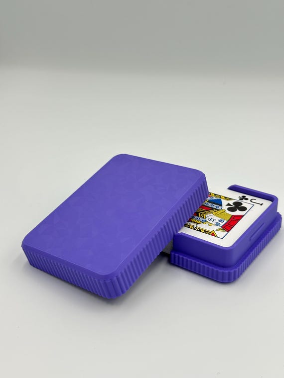 3D Printed Playing Card Deck Holder: Home & Travel Organizer