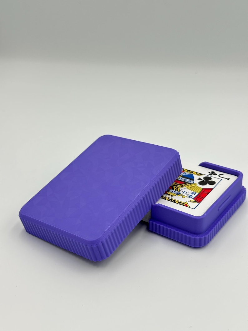 3D Printed Playing Card Deck Holder: Home & Travel Organizer image 1