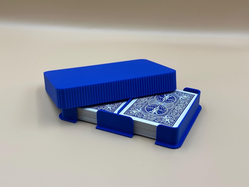3D Printed Double Playing Card Deck Holder: Home & Travel Organizer image 4