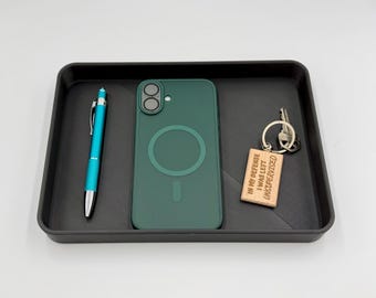 Bandeja rectangular minimalista para todo uso: organizador moderno para la entrada
