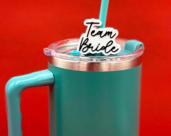 Wedding Party Straw Charms - Cute and Unique Bridal Shower Drink Accessories for Bridesmaids Gifts & Celebration Decor