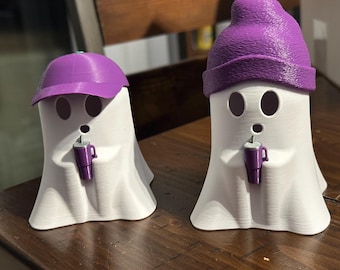 Personalized 3D Printed Ghost Tea Light Holder: Halloween Bookish Decor