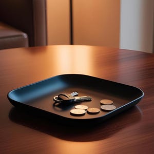 Small Catchall Tray for Keys/Jewelry Organizer - Stylish Gift for Minimalist Homes & Entryway Décor