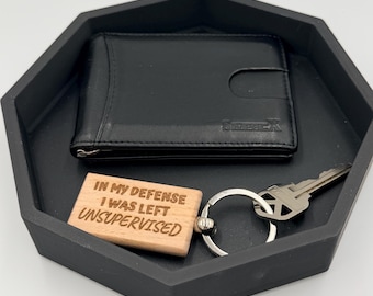 Modern Octagonal Tray for Keys & Wallet - 3D Printed Organizer Plastic Catchall Entryway Dish