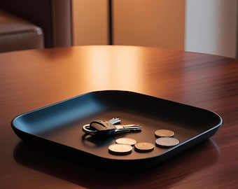 Small Catchall Tray for Keys/Jewelry Organizer - Stylish Gift for Minimalist Homes & Entryway Décor