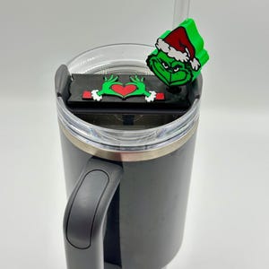 Grinch Straw Slide and Lid Topper Set for Stanley 40oz Tumbler