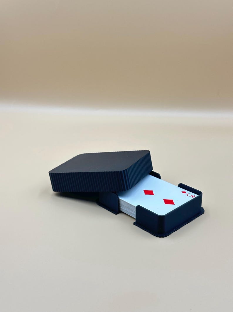 3D Printed Playing Card Deck Holder: Home & Travel Organizer image 4