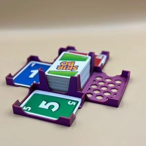 Porte-cartes organisateur Skip-Bo pour jeu de cartes Skip-Bo - Accessoire de jeu portable pour les fans de jeux de cartes