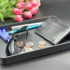 Catch All Tray - Rectangle Modern Minimalist Storage Solution for Organizing Keys, Jewelry & Essentials - Stylish Home Decor