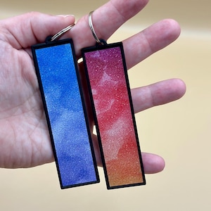 Sleutelhanger met kalmerende sensorstrip: accessoire voor angstverlichting, set van 2