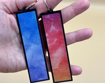 Calming Sensory Strip Keychain: Anxiety Relief Fidget Accessory, Set of 2
