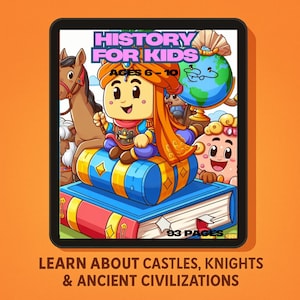 e-boek Geschiedenis voor kinderen | Leuk en educatief tijdreisavontuur | Meer informatie over kastelen, ridders EN oude beschavingen