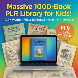 800+ Kids Books Bundle with PLR | Includes 200 Bonus Titles | PDF & Word Format | Resell, Rebrand, or Use in Your Business