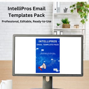 Pakiet szablonów wiadomości e-mail IntelliPros — porzucony koszyk, powitanie, promocja partnerska, wydarzenie i więcej, wiadomości e-mail dla małych firm, pakiet sekwencji wiadomości e-mail