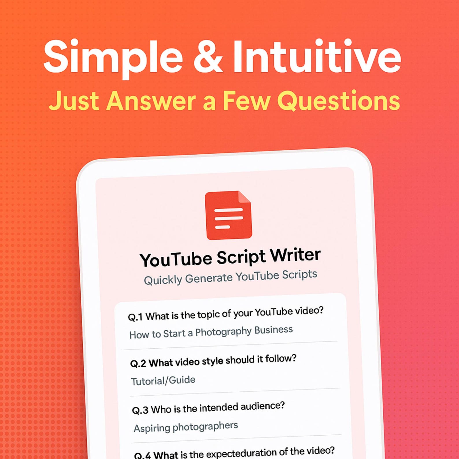 AI Youtube Script Writer – Easy One-click Webpage Tool | Create ...