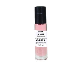 Aceite corporal Pink Sugar (para mujer) 10 ml. Fragancia similar. Totalmente natural. 1/3 oz. Roll-on. Aroma