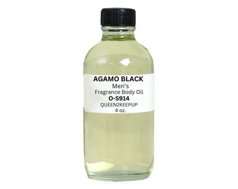 Aceite corporal Agamo Black (para hombre) 118 ml. Fragancia totalmente natural.
