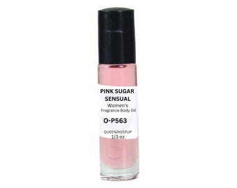 Pink Sugar Sensual (Women) Body Oil 10 ml Fragrance Similar All Natural 1/3 oz Roll-On Scent