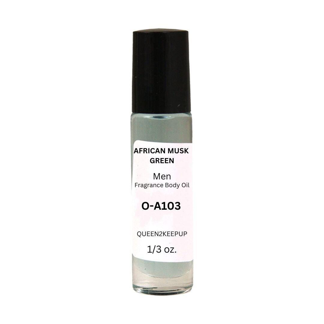 African Musk Green (men) Body Oil 10 Ml Fragrance All Natural 1/3 Oz ...