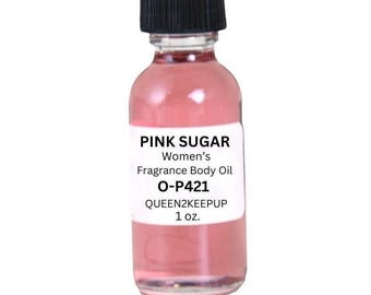 Pink Sugar Women's Body Oil Sweet Fruity and Vanilla Gourmand Fragrance 1 oz