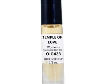 Temple of Love Women's Body Oil Exotic Warm and Sensual Fragrance Roll-On Scent