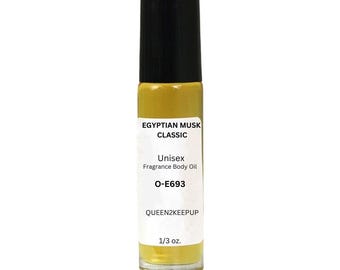 Aceite corporal clásico de almizcle egipcio (unisex), 10 ml, fragancia similar, roll-on de 1/3 oz