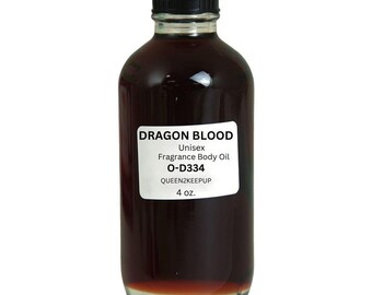 Dragon Blood Unisex Body Oil Sweet Spicy Earthy Aromatic Fragrance Blend 4 oz