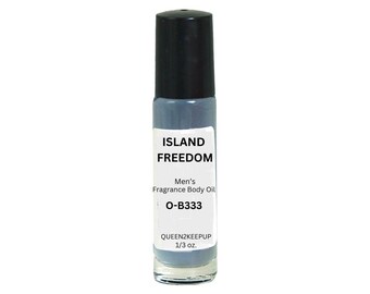 Island Freedom (Men) Body Oil 10 ml Fragrance All Natural 1/3 oz Roll-On Scent