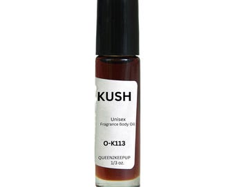 Aceite corporal Kush (unisex) 10 ml. Fragancia similar. Totalmente natural. 1/3 oz. Roll-on. Aroma.