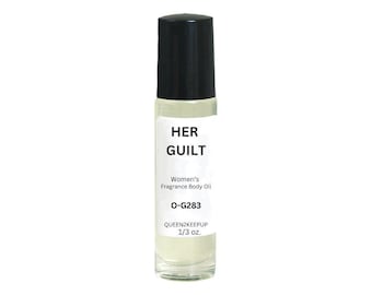 Aceite corporal Her Guilt (para mujer) 10 ml Fragancia Totalmente natural 1/3 oz Roll-On Aroma