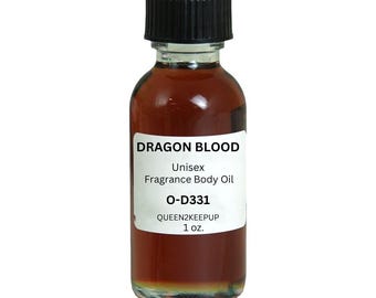 Dragon Blood Unisex Body Oil Sweet Spicy Earthy Aromatic Fragrance Blend 1 oz