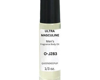 Ultra Masculine Men's Body Oil Sweet Spicy Fragrance Roll-On Scent