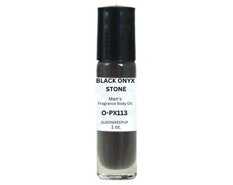 Aceite corporal Black Onyx Stone (para hombre) 10 ml Fragancia totalmente natural 1/3 oz Roll-On