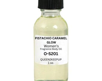 Pistachio Caramel Glow Women's Body Oil Brazilian Sweet Tropical Warm Scent 1 oz