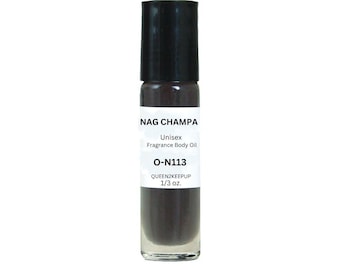 Nag Champa (Unisex) Body Oil 10 ml Fragrance Similar All Natural 1/3 oz Roll-On Scent
