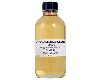 Upscale Jazz Club (Men) Body Oil 4 oz Fragrance All Natural Scent