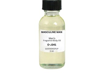 Masculine Man (Men) Body Oil 1 oz Fragrance All Natural Scent